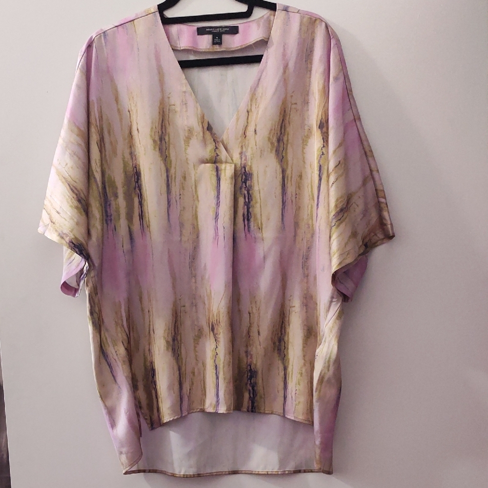 Marc New York Purple and Cream Boxy Tunic